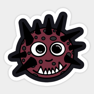 Spikey - the confused monster Sticker